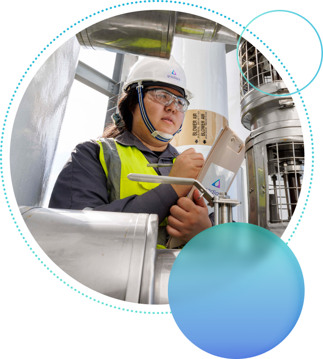 Gradiant field operator monitoring performance of wastewater treatment system