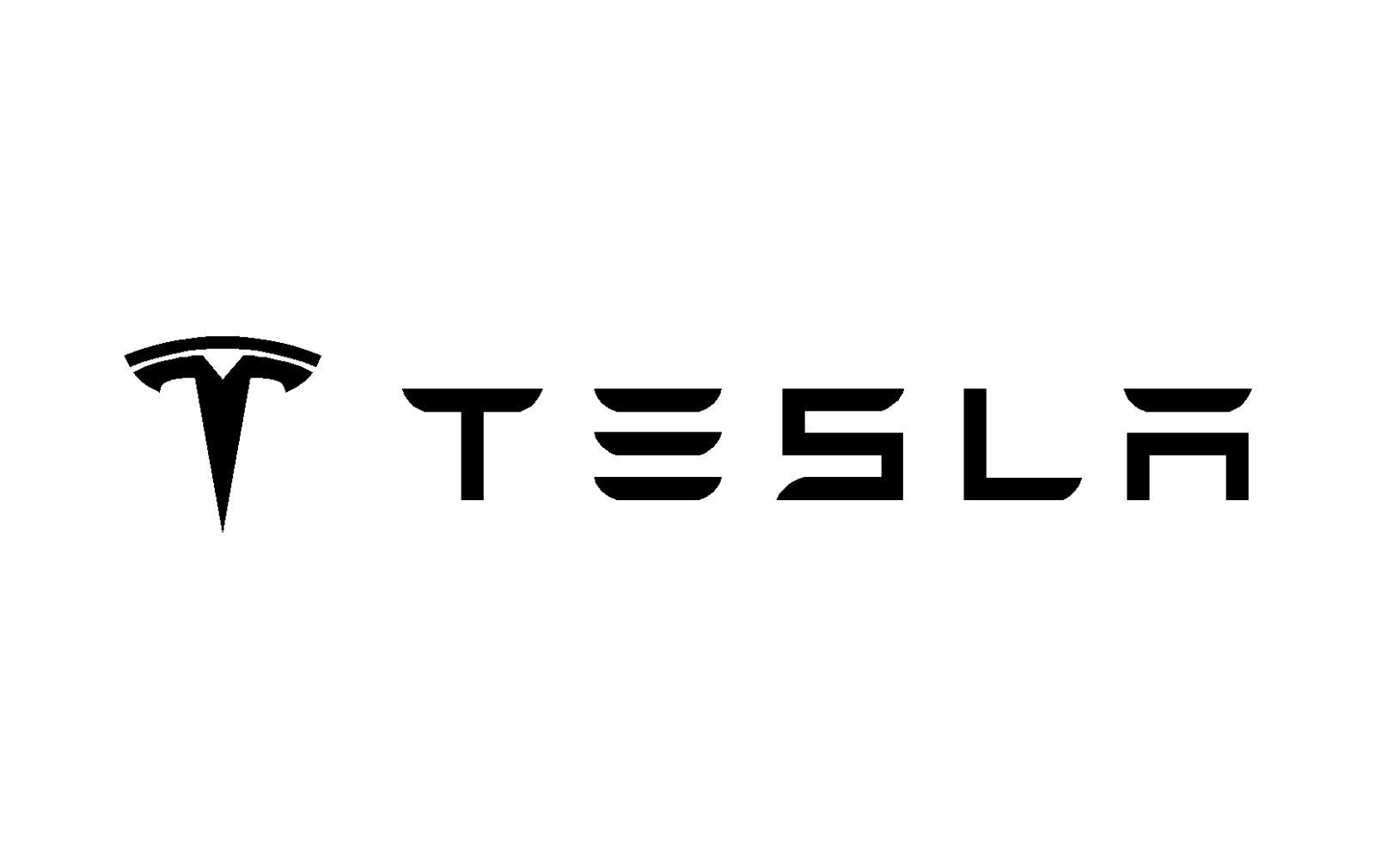 Tesla orizzontale con nome