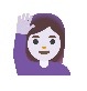 emoji hand raised